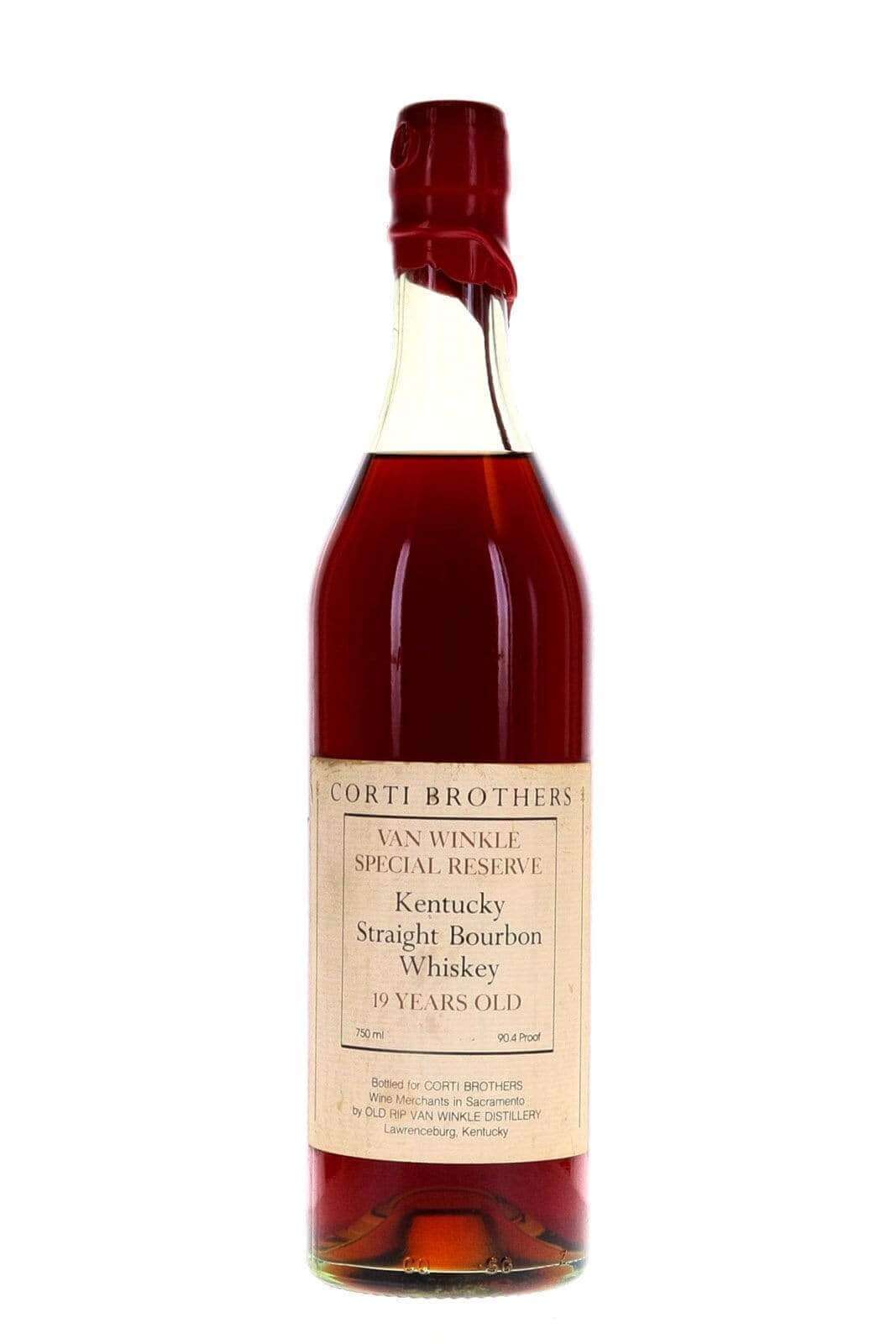 Van Winkle Special Reserve Corti Brothers 19 Year Old Red Wax