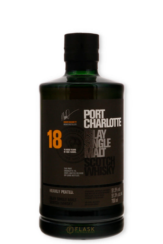 Port Charlotte 18 Year Old 2025 Limited Release Islay Single Malt Scotch Whisky 700ml