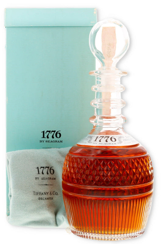 Seagrams 1776 Tiffany Decanter Premium Whiskey (1976)