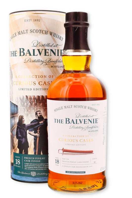 The Balvenie A Collection of Curious Casks French Pineau Cask Finish 18 Year Old Single Malt Scotch Whisky